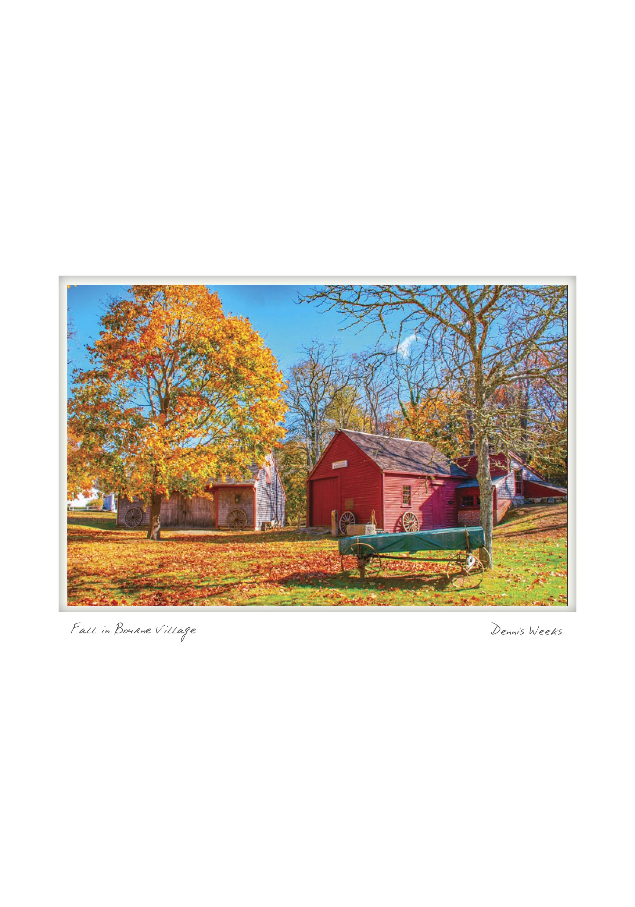 Fall in Bourne Village by Dennis Weeks - Bourne, Massachusetts