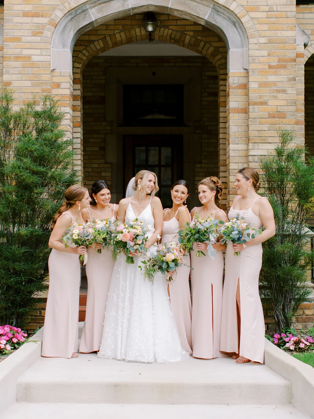 Bridesmaid Bouquet- Muted Wildflower  Country Florist