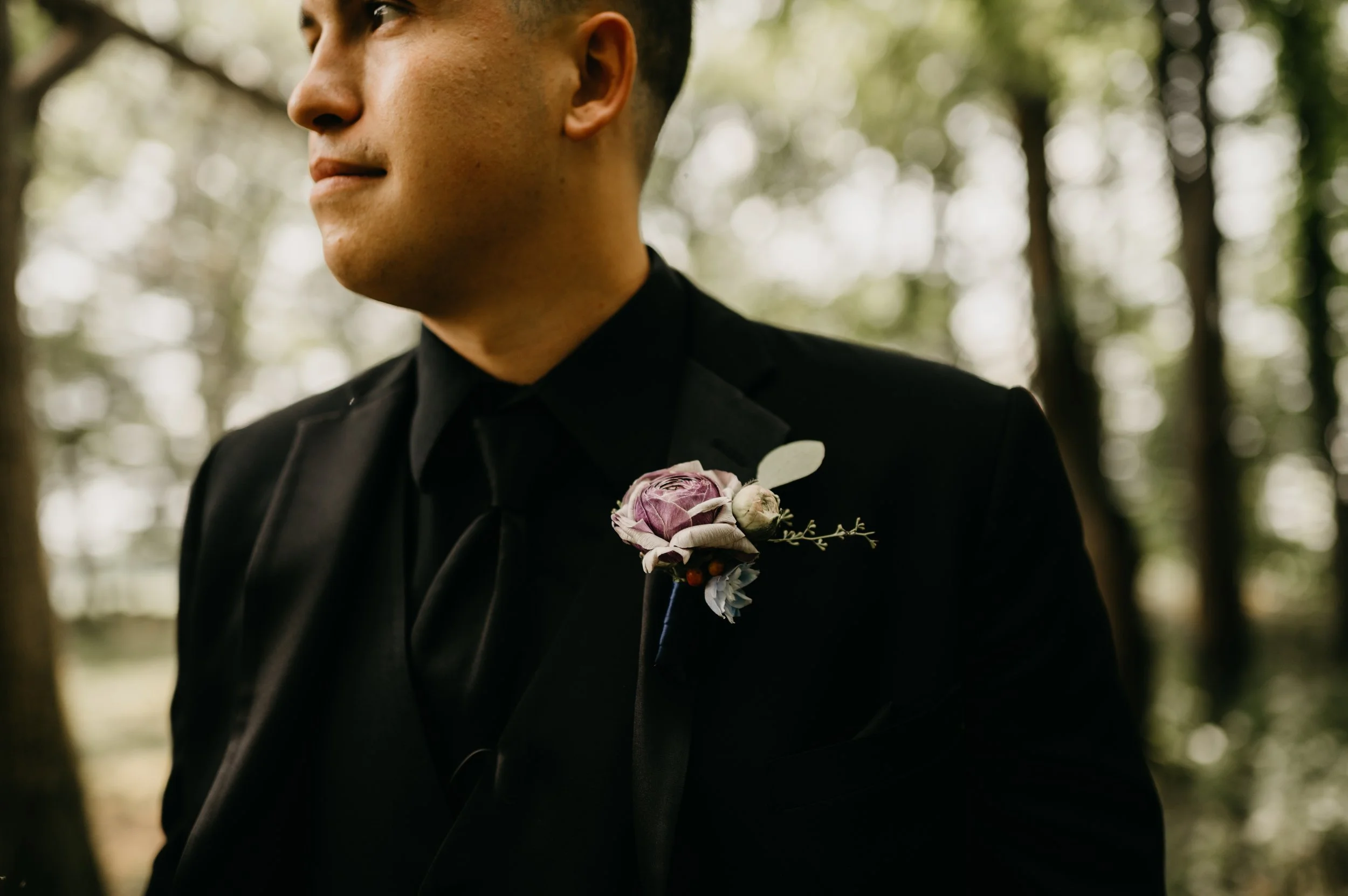 Boutonniere- Moody Jewel