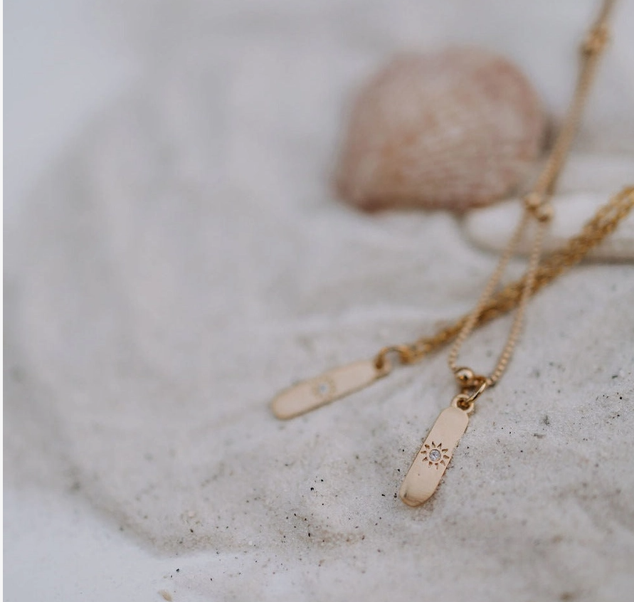Mauve Amalfi Sun Necklace