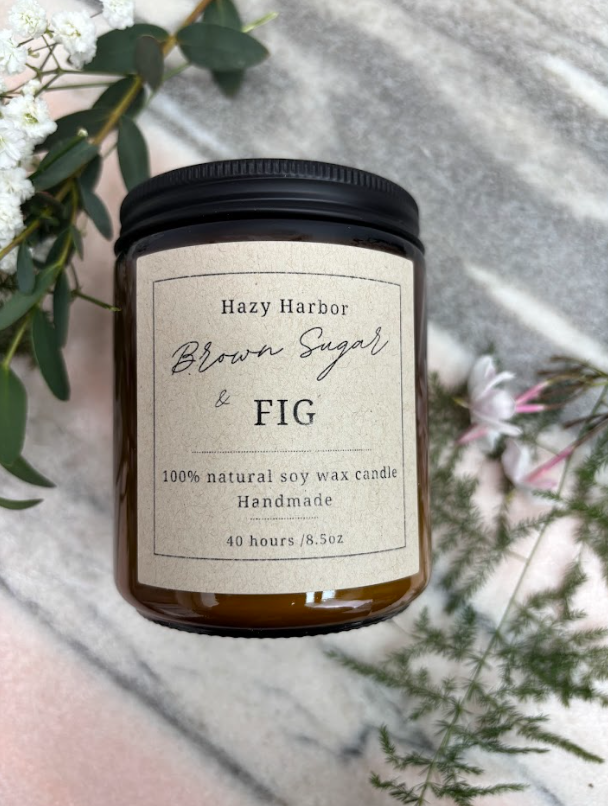 Brown Sugar & Fig- Soy Wax Candle