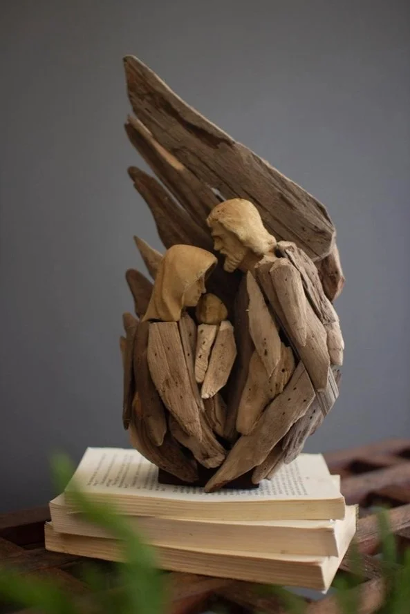 Driftwood Holy Family