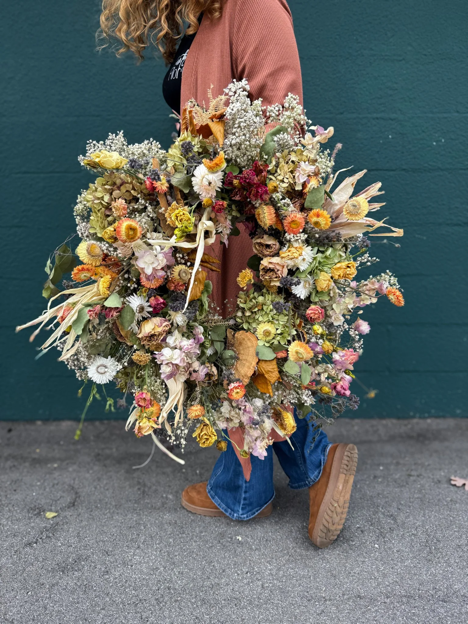 Colorful Dried Wreath
