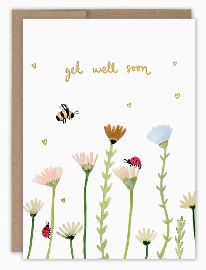 Garden Get Well Greeting Card