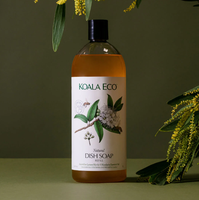 Lemon Myrtle & Mandarin Essential Oil  Dish Soap - Refill