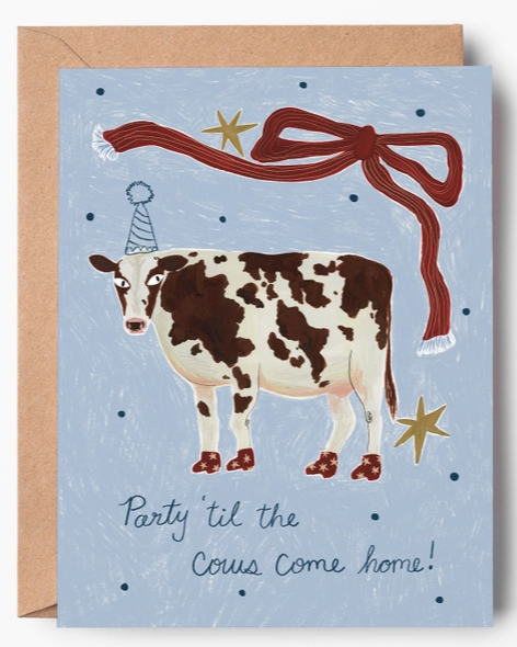Cow Party Greeting Card