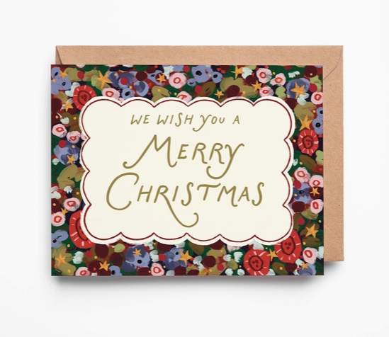 Christmas Florals Greeting Card