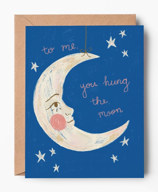 Hung the Moon Greeting Card
