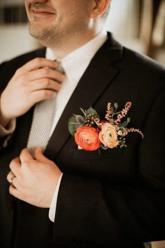 Boutonniere- Citrus & Sunshine