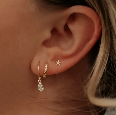 Mauve Blossom Mini Studs