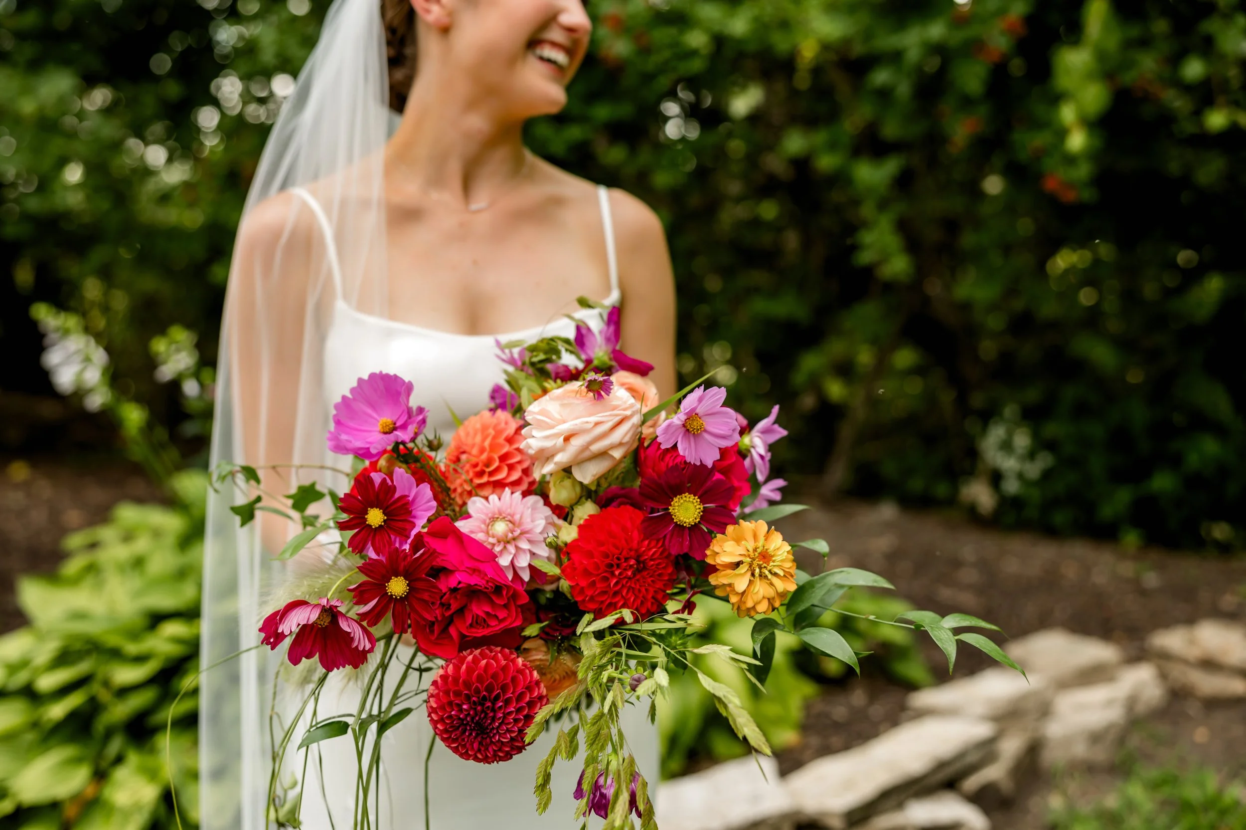 Bride Bouquet- Raspberry Rose