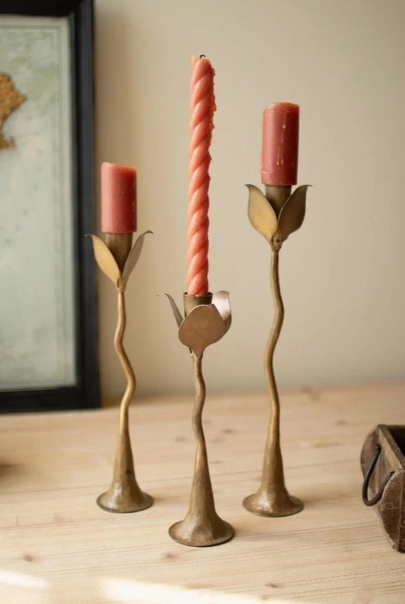 Tulip Taper Candle Holders