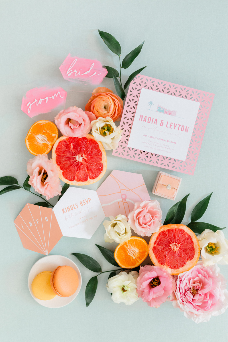 Flat Lay/ Cake Flowers- Citrus & Sunshine