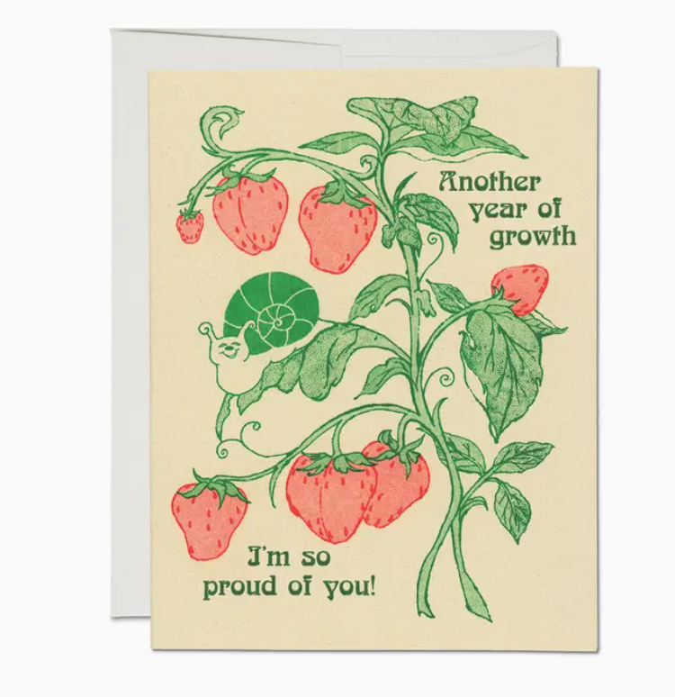 Another Year of Growth Birthday Greeting Card