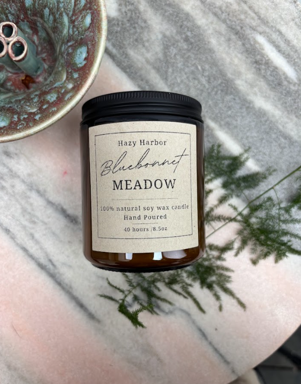 Bluebonnet Meadow- Soy Wax Candle