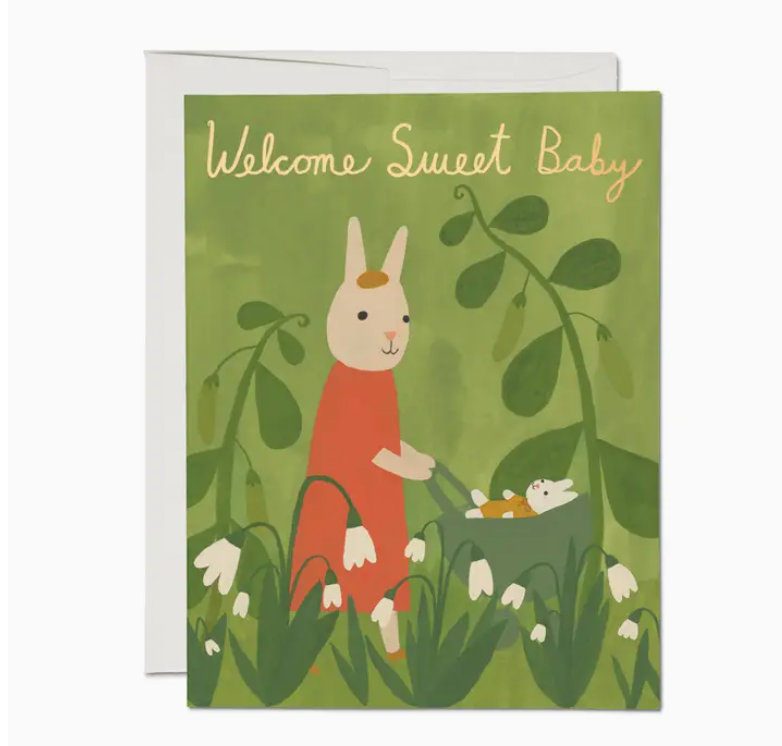Sweet Bunny Baby Greeting Card