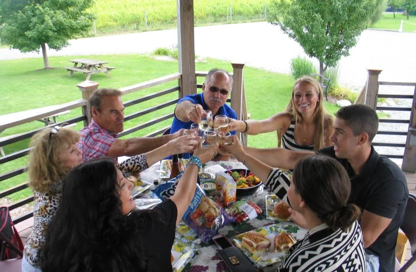 Everyone’s in a great mood at Heron Hill! Photo: Visit Finger Lakes