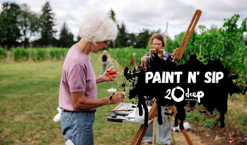Spring Paint n’ Sip at 20 Deep Winery