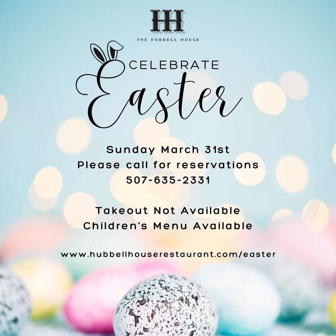 🐣🌷Join us for Easter on Sunday March 31st! 🐣🌷

Details and menu linked in bio!