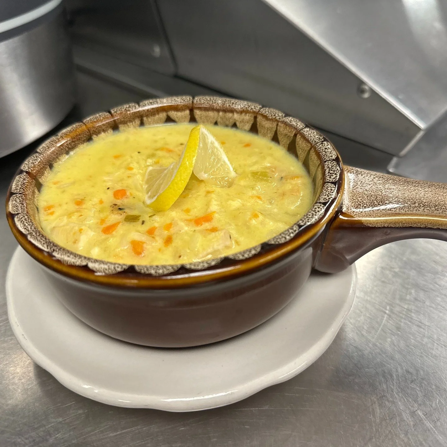 Pappas Avgolemono Soup available daily through 10/26! 🍋🍗