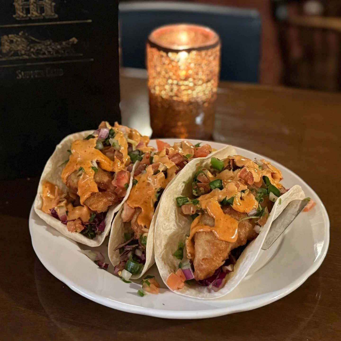Check out one of our Stagecoach Bar Specials this month - Fish Tacos! 🐟🌮

Beer battered mahi mahi in a flour tortilla with pico de gallo, tangy slaw and chipotle mayo. Served with a choice of French fries, salad, soup or coleslaw. -- $18