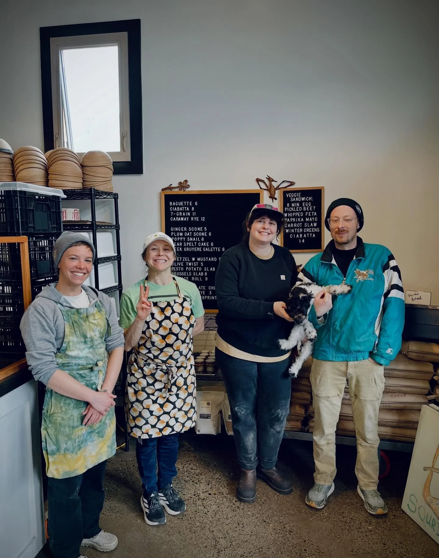 Floor-to-ceiling REGIONAL GRAIN from our friends @camascountrymill @cairnspringmills @chimacumgrain These ingredients fuel our ongoing Bread Subscription and Sunday sacrament! We&rsquo;re thrilled to be here, ever-deepening our understanding of what 