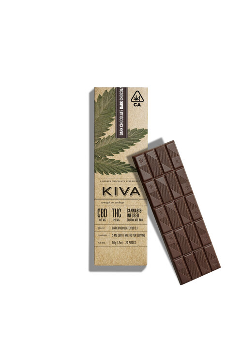 CBD Dark Chocolate by Kiva Confections