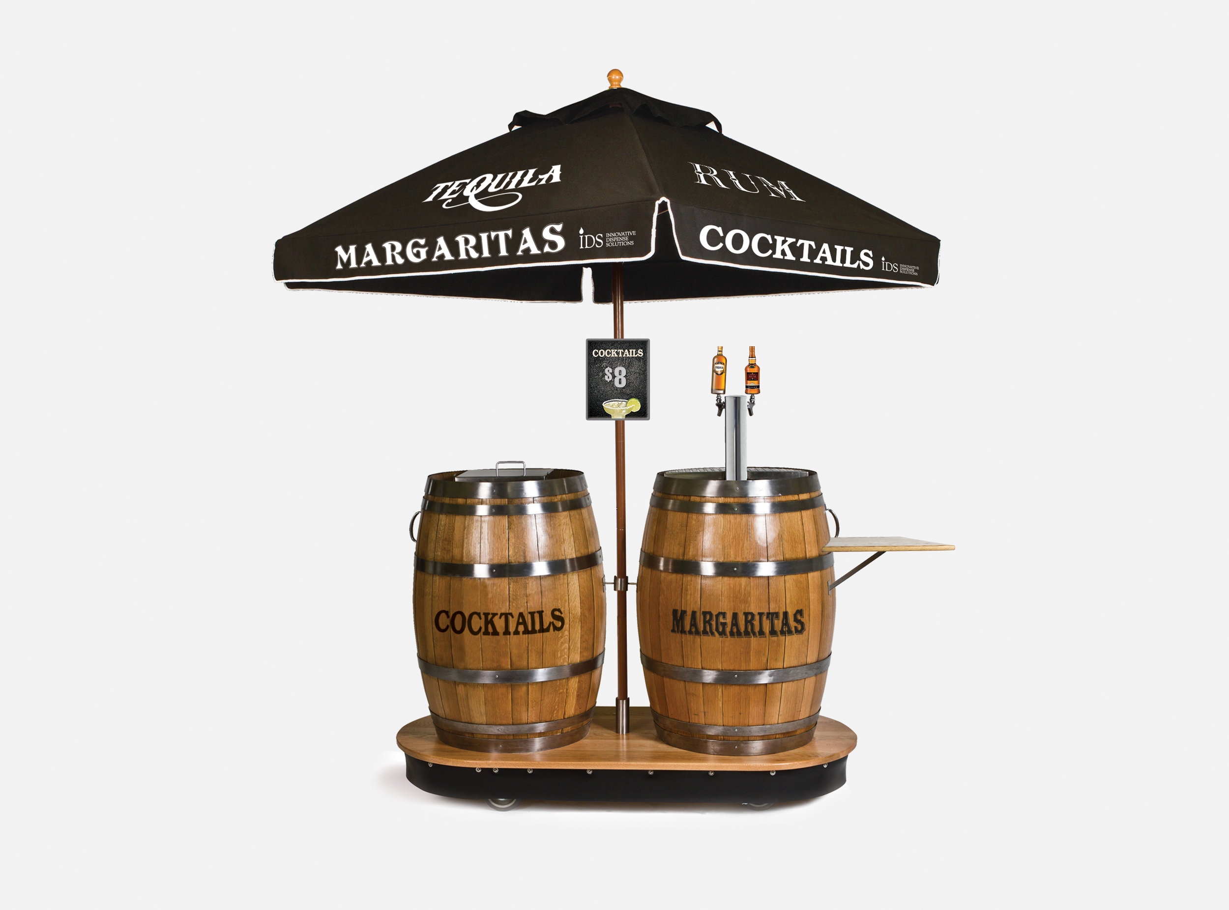 Cocktail Dual Barrel Dispenser