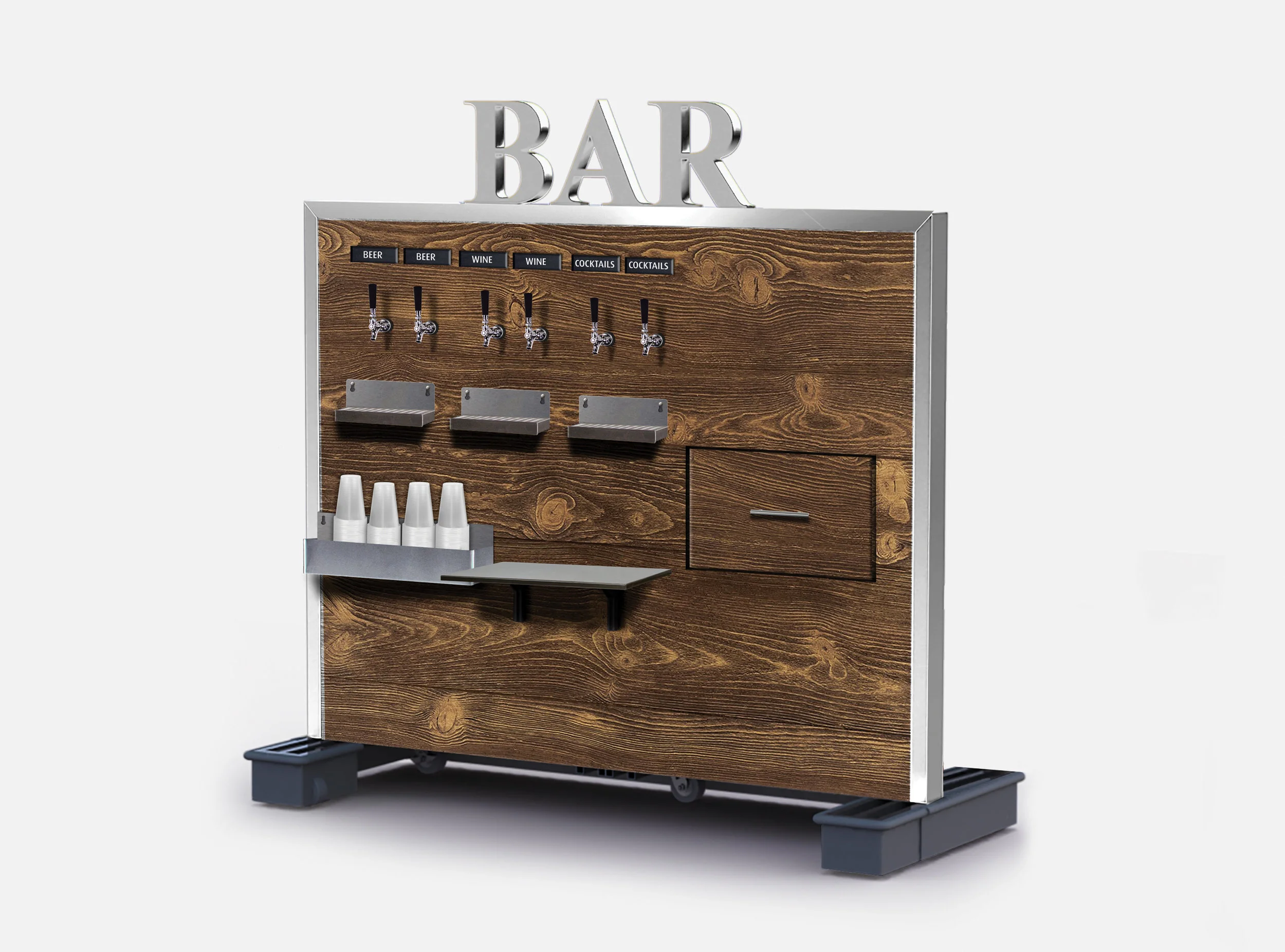 Portable Beverage Wall