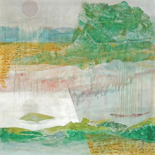 Jo Fleming - "Point of Rocks" mixed media