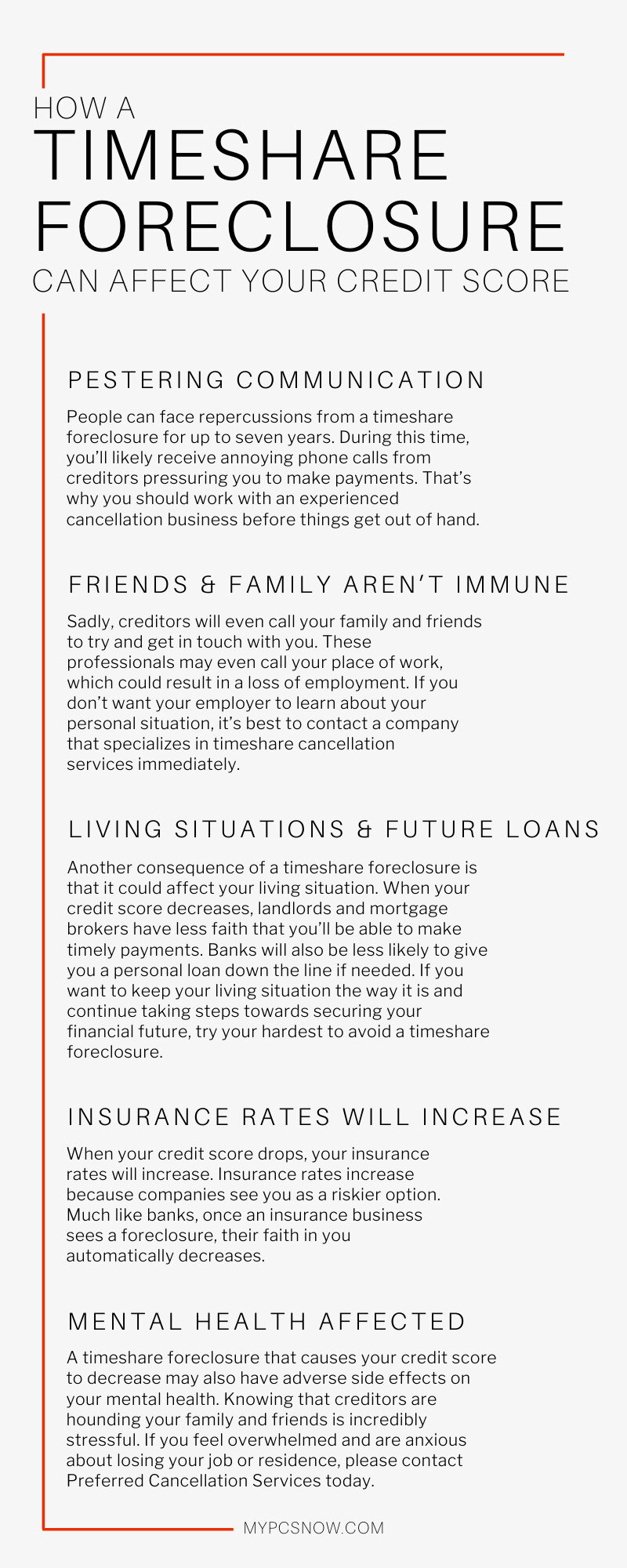 Can A Mexican Timeshare Ruin Your Credit How a Timeshare Foreclosure Can Affect Your Credit Score — Preferred