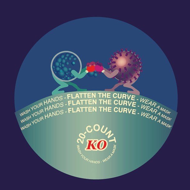 20 Count KNOCK OUT Flatten the curve - Wash your hands - Wear a mask. #20countknockout #flattenthecurve #washyourhands #wearamask #2020art #pandemic #staysafestayhome #tributetohealthcareheroes #covidvirus19 #caronavirus #quarantineart #covid19 #soap