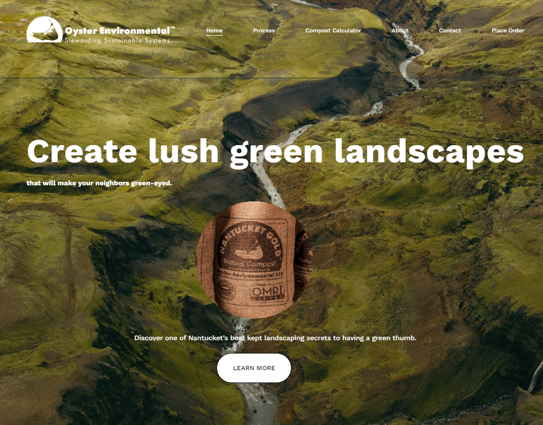 Oysterenviro.com website home page