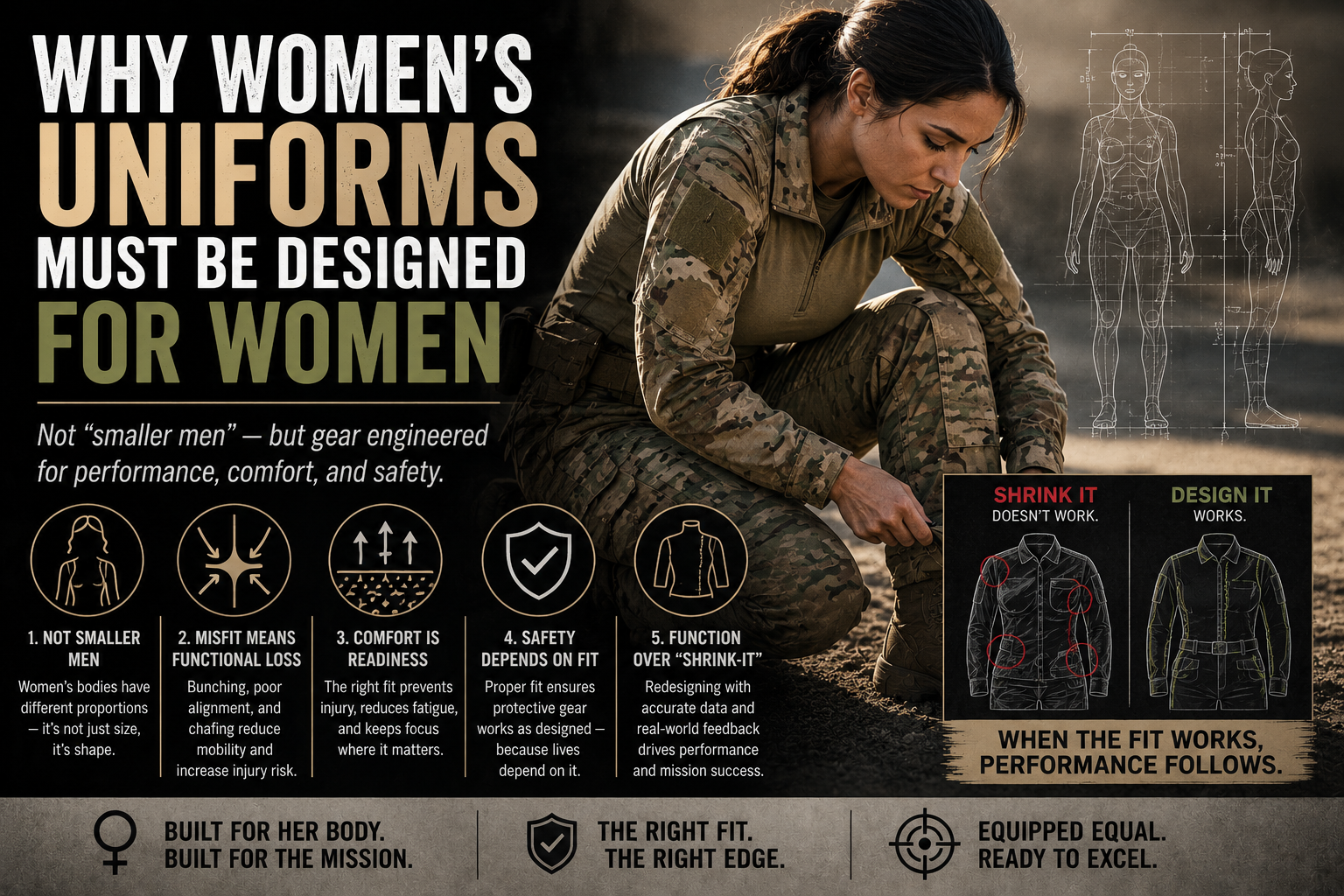 Why Women’s Uniforms Must Be Designed for Women