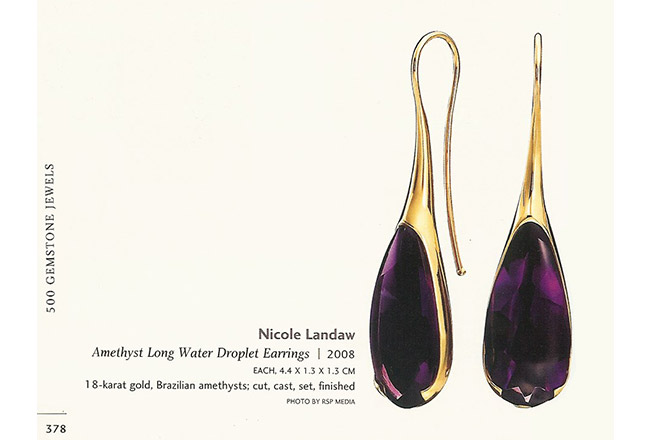  Amethyst Water Droplet Earrings in “500 Gemstone Jewels” 