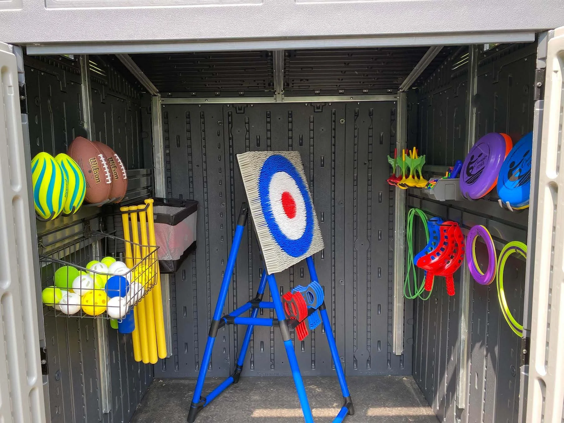 Each playfield has a sports equipment shed, fully stocked for Guests to enjoy.