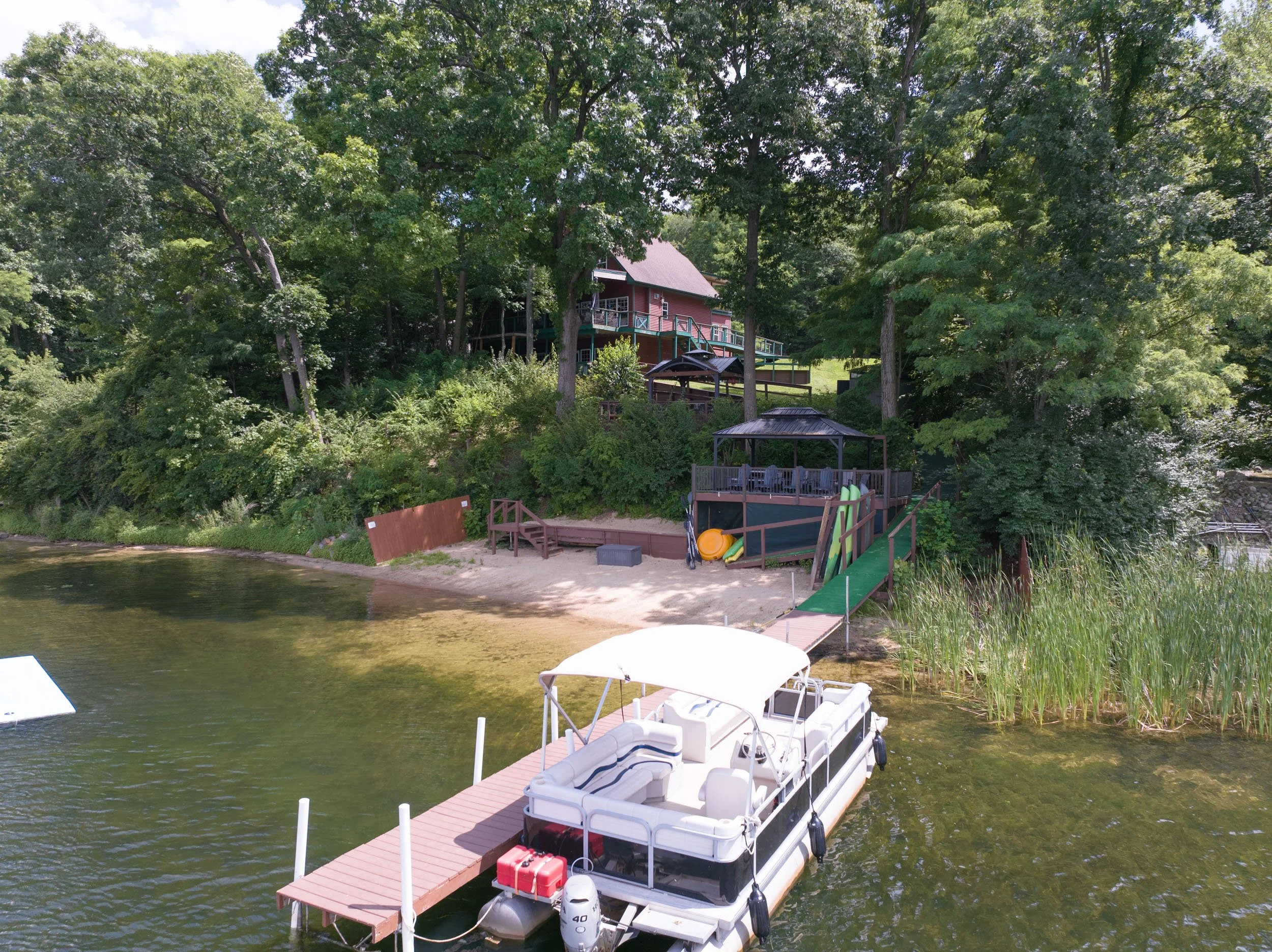 Our popular pontoon boating package is available Memorial Day through September