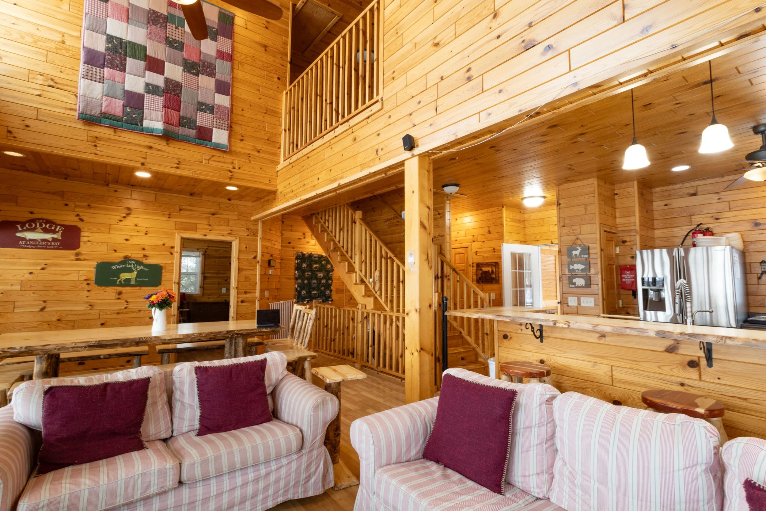  The Great Room has a wide-open, "Up North" feel. 