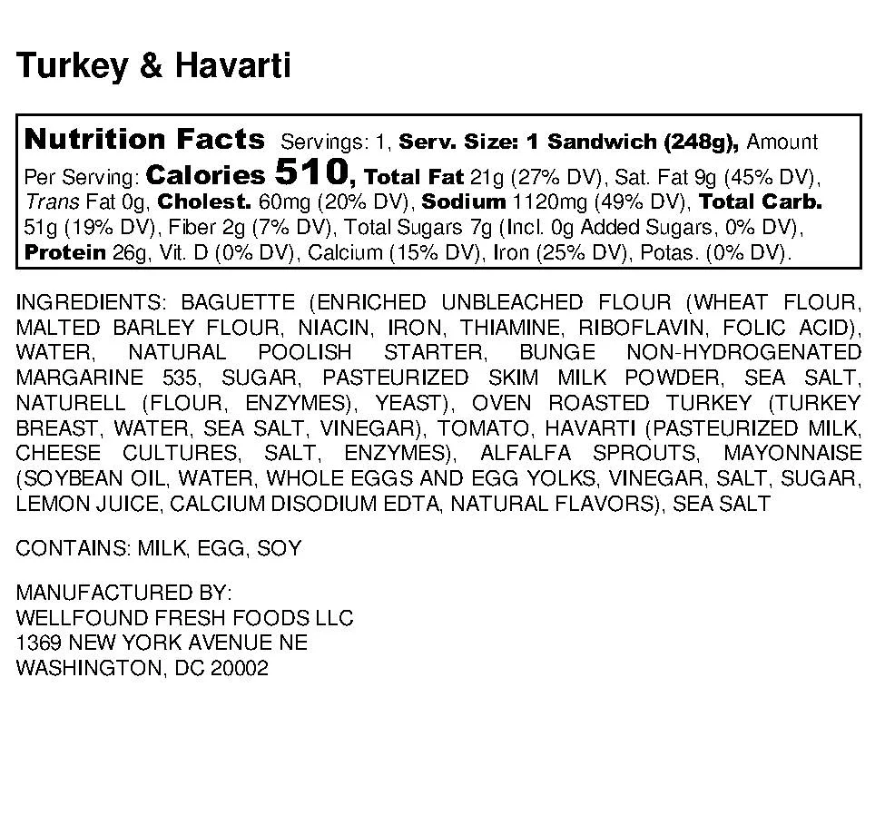 Turkey & Havarti - Nutrition Label.jpg