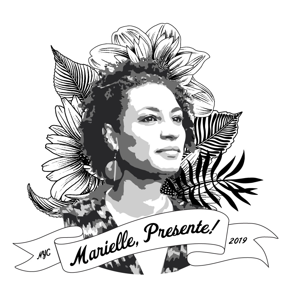 March 14, 2019 - 6-8pm at the New York University: Honoring Marielle Franco. Image design: Keka Marzagão