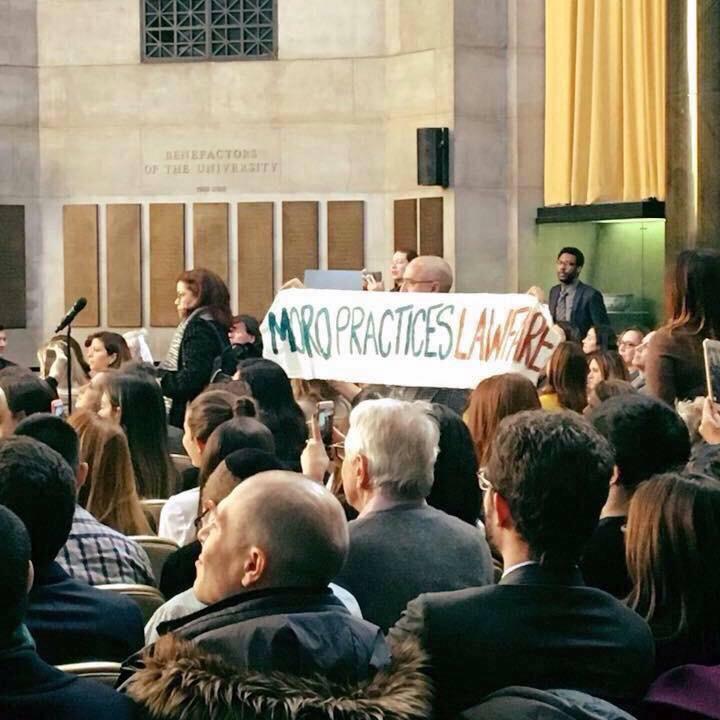Moro Practices Lawfare, Columbia University , March 4, 2017