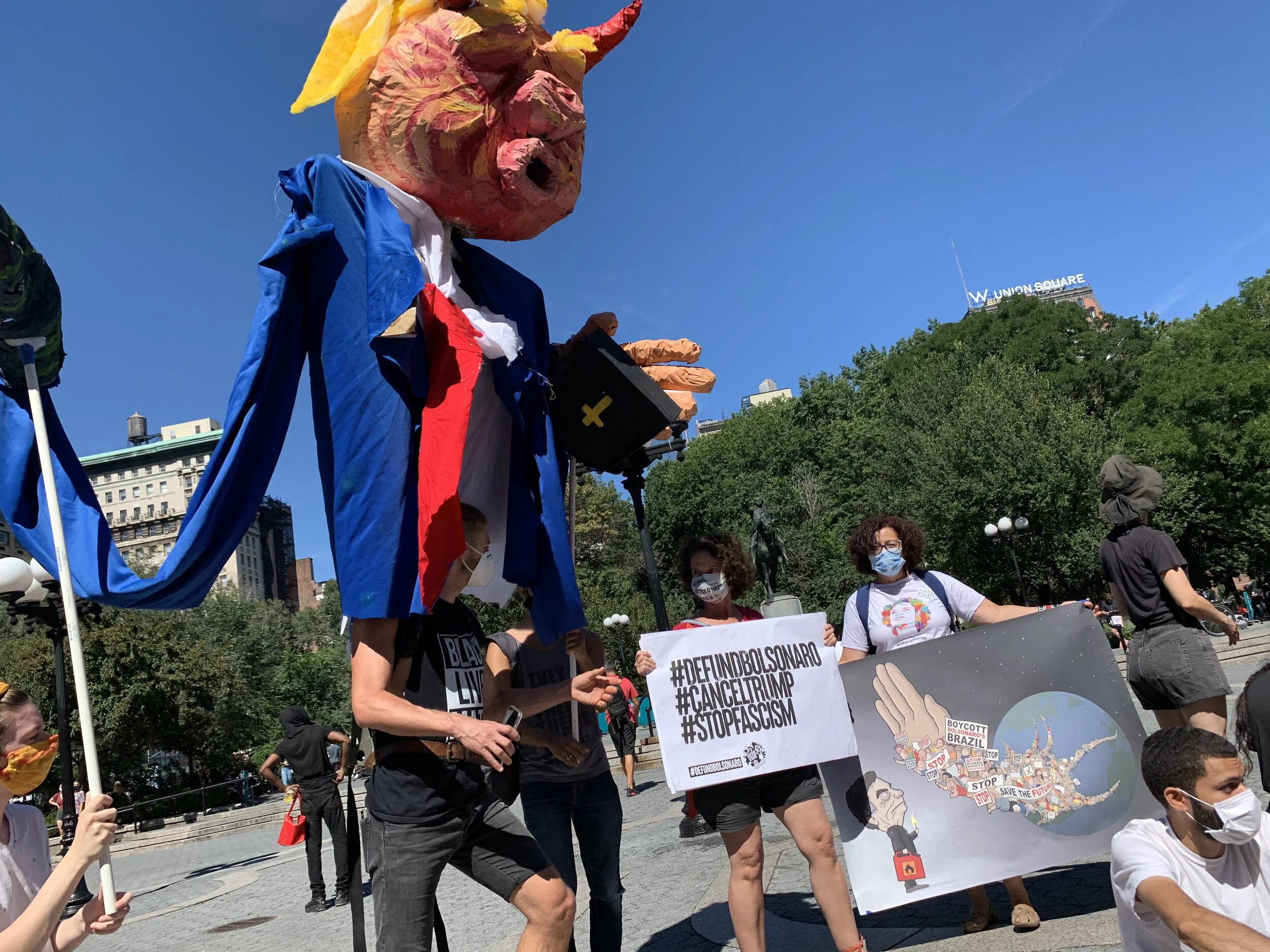 Defend Democracy in Brazil joins the Refuse Fascism Rally and March