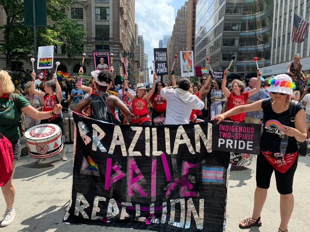 Brazilian Pride Rebellion and Batalá New York at the Queer Liberation March