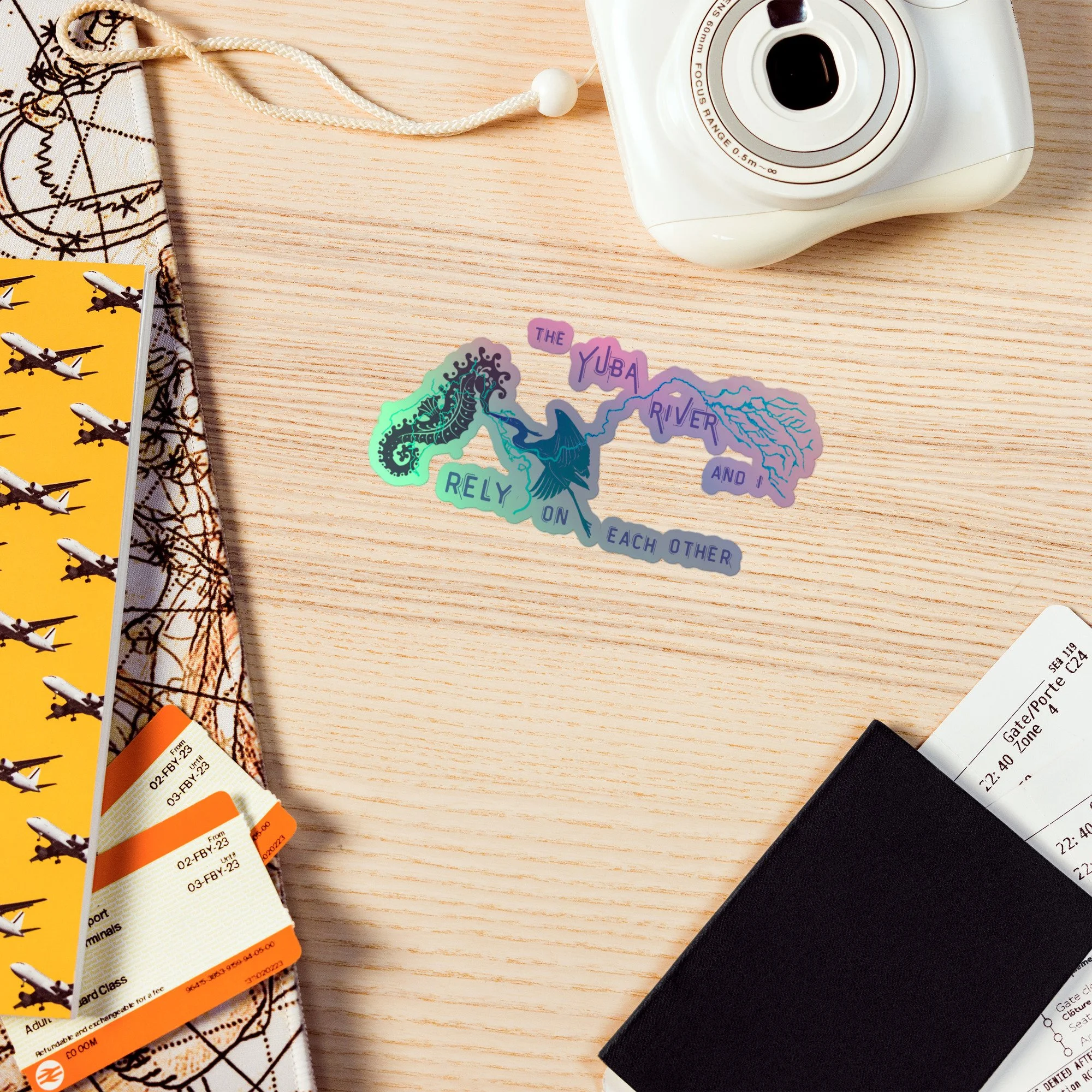 Yuba Watershed Holographic Stickers