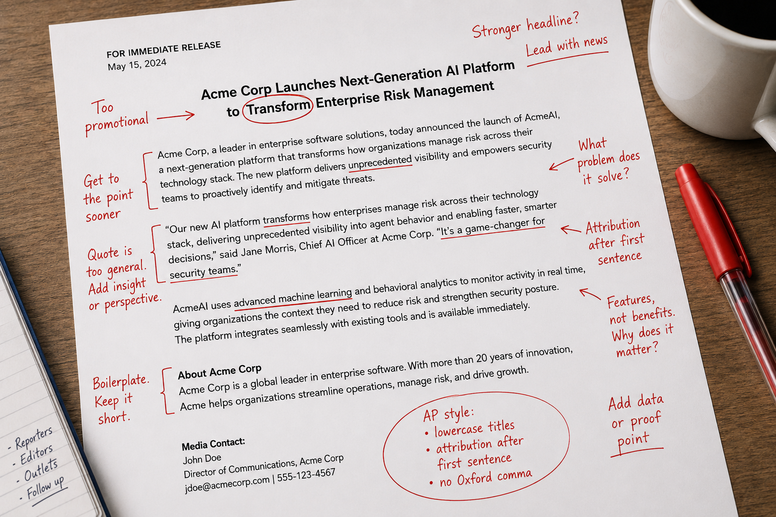 What Most Press Releases Get Wrong and How to Fix It