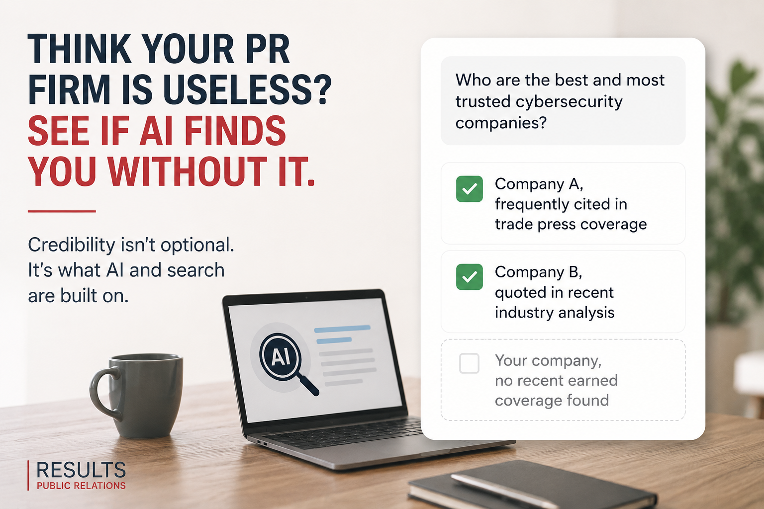 Think Your PR Firm Is Useless? See If AI Finds You Without It