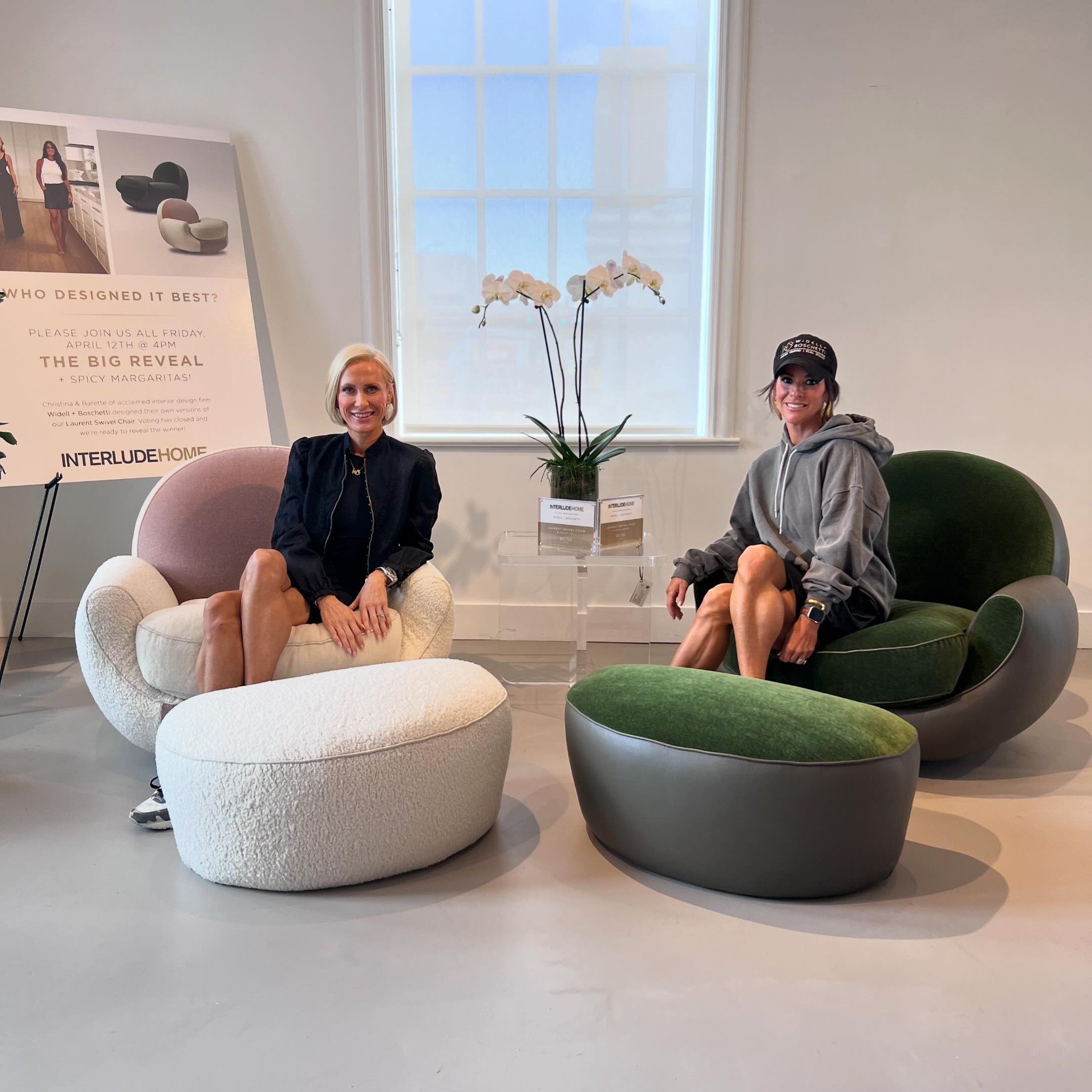 Today&rsquo;s the BIG day!!! Winner will be announced at 4pm LIVE at our cocktail event with @interludehome here in high point NC! Also BIG news !!!!! These chairs will both be for sale on @interludehome website !!! 10% of all sales will go to @theal