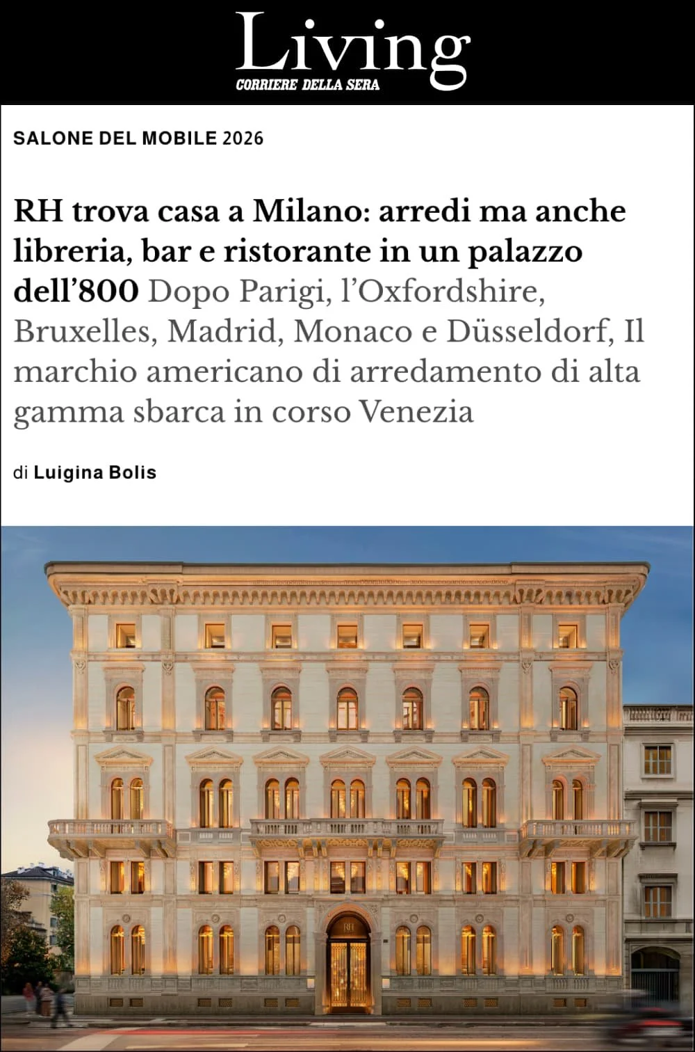 LIVING CORRIERE