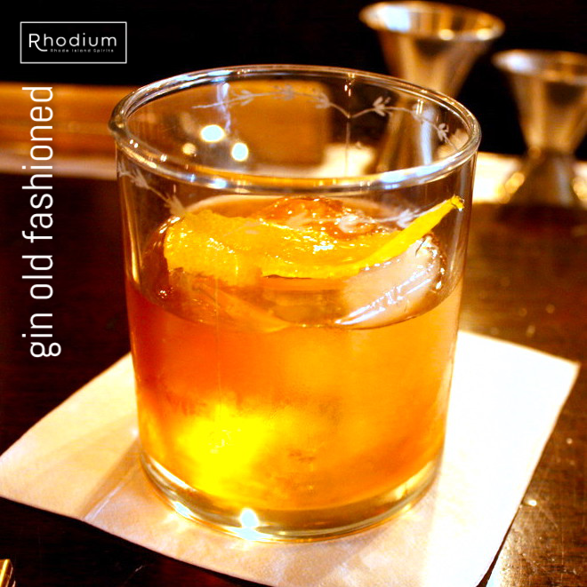 Gin Old Fashioned recipe — Rhodium by RI Spirits