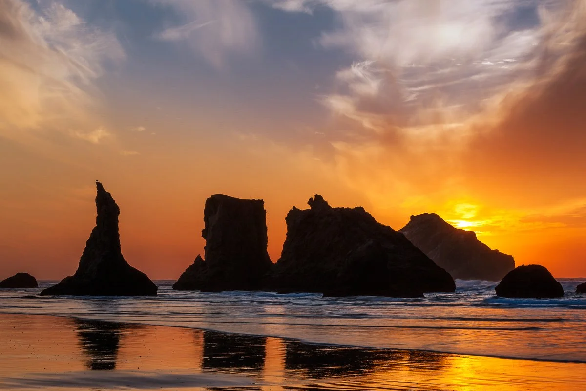 Sunsetting at Bandon Beach.JPG